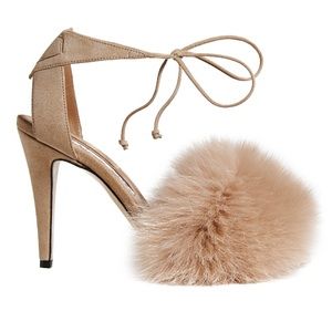 brian atwood melly fur sandal
